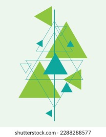 simple minimal geometric style illustration art