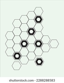 simple minimal geometric style illustration art