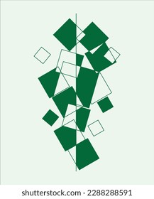 simple minimal geometric style illustration art