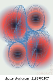 Simple Minimal Geometric Vector Poster Design with Lines and Gradient Colorful Circles. Set of Abstract Backgrounds for Covers, Flyers, Templates, Booklets, Cards, Brochures, Branding, etc.