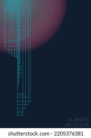 Simple Minimal Geometric Vector Poster Design with Lines and Gradient Colorful Circles. Collection of Abstract Backgrounds for Covers, Flyers, Templates, Booklets, Cards, Brochures, Branding, etc.