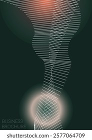 Simple Minimal Geometric Vector Poster Design with Lines and Gradient Colorful Circles. Set of Abstract Backgrounds for Covers, Flyers, Templates, Booklets, Cards, Brochures, Branding, etc.