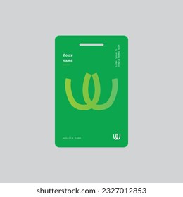 simple minimal id card template design