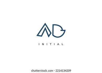 Simple and Minimal Initial Letter A and B Logo Design. AB Logo with Outline Style. Suitable for Business or Technology Logo
