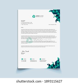 Simple Minimal letter head templates for your project design, Vector illustration