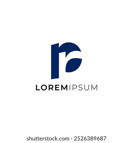 Design simples de logotipo PR ou RP com letra mínima	