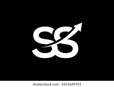 
simple minimal letter SS arrow logo