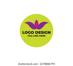 simple minimal logo design for your business with leaves logo, natural modern, icon