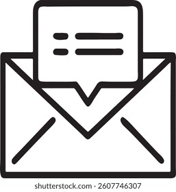 simple minimal mail outline icon vector, inbox icon,e-mail icon,mail icon.