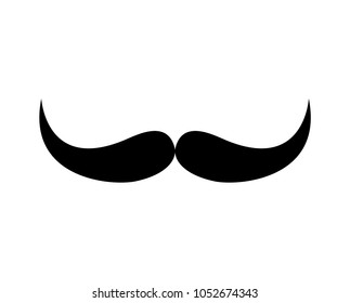 Simple, minimal moustache icn