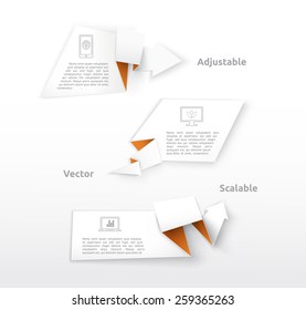 Simple Minimal Paper Elements For banner Graphics