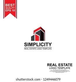 simple minimal real estate logo template