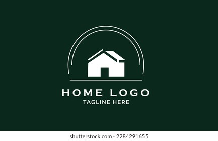 Simple and minimal real estate logos icon design 