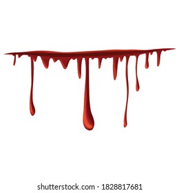 Simple minimal realistic bleeding wound icon halloween illustration vector design element isolated on a white background