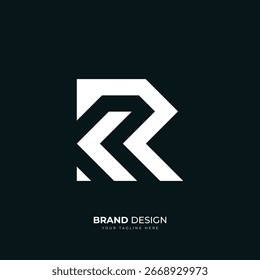 Diseño de logotipo de monograma Rk Kr mínimo simple perfecto para la marca, la identidad y los proyectos creativos profesionales.