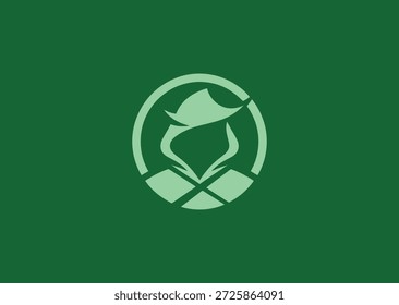 Simple minimal Robin Hood logo for hero, justice, or folklore branding.