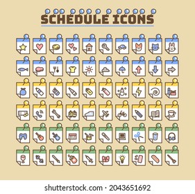 Simple and minimal schedule icon