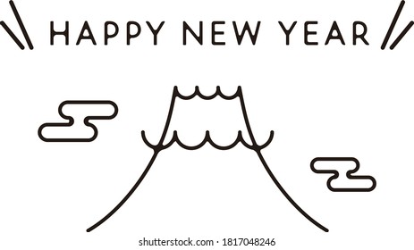 Simple and minimal template for Japanese New Year's cards