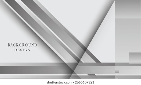 
Simple minimal white geometric shapes abstract modern technology background