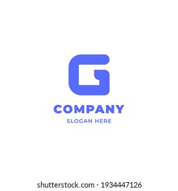 Simple and minimalis rounded bold line letter G monogram logo