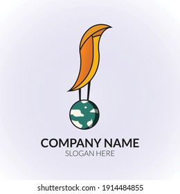 Simple and minimalism bird logo design