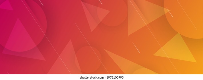 Simple Minimalism Orange with Modern Geometric Shape Combination Background Design. Graphic Design Element.