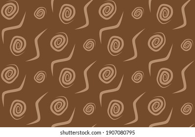 Simple minimalism pattern with spiral and curved lines shapes