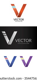 Simple minimalism V letter logo