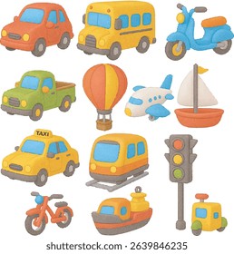 "Simple minimalist 3D icon with a transportation theme