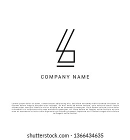 Simple Minimalist 404 Logo Vector