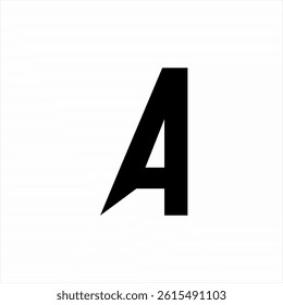 Simple minimalist A4 initial logo design.