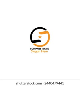 Simple Minimalist Abstract  Logo Design with flat vector Graphics
