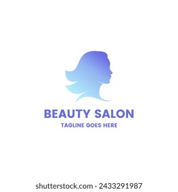 A simple and minimalist beautiful face logo suitable for salon logos and similar things related to beauty