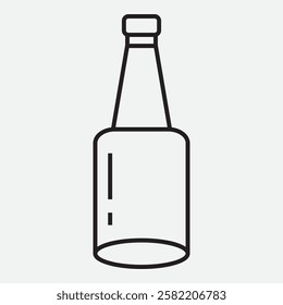 Simple Minimalist Bottle Icon Design