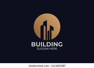 conjunto de logotipos de construcción simple y minimalista