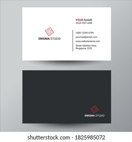 Simple minimalist business card design template