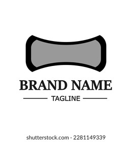 Einfache Minimalist-Logo, Vektorgrafik auf weißem Hintergrund. Firmenlogo. 