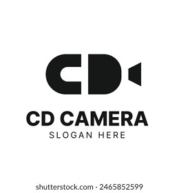 Simple Minimalist C + D + Camera Logo