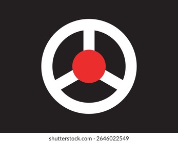 Simple Minimalist Circle Three Spokes Target Design Shape Icon Symbol - Powered by Shutterstock - Get 15% off with code: PIKWIZARD15