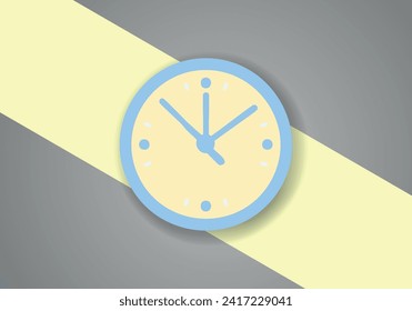 Simple Minimalist Clock Symbol Icon. Vector Image. - Powered by Shutterstock - Get 15% off with code: PIKWIZARD15