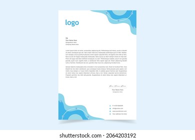 Simple Minimalist And Creative Letterhead Design. Business Style Letter Head Templates For Your Business. Vector Illustration