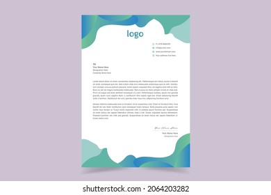 Simple Minimalista Y Creativo Diseño De Cabezas Letras. Plantillas De Cabecera De Carta De Estilo Empresarial Para Su Empresa. Ilustración vectorial