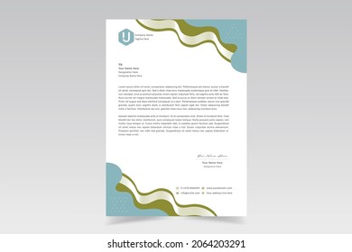 Simple Minimalista Y Creativo Diseño De Cabezas Letras. Plantillas De Cabecera De Carta De Estilo Empresarial Para Su Empresa. Ilustración vectorial