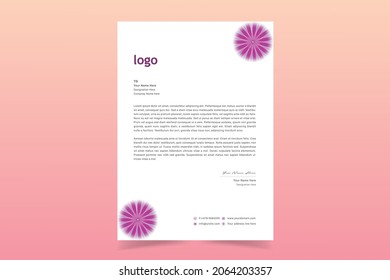 Simple Minimalista Y Creativo Diseño De Cabezas Letras. Plantillas De Cabecera De Carta De Estilo Empresarial Para Su Empresa. Ilustración vectorial