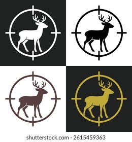 simple minimalist deer head on white background,Simple vector icons,Vector illustration