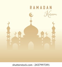 simple minimalist design premium luxury social media feed celebrating the holy month of Ramadan	