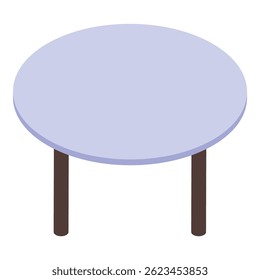 Simple and minimalist design of a round table with a blank top, perfect for showcasing products or concepts
