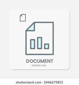 simple minimalist document icon design