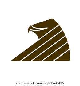 simple minimalist eagle logo vector design, vector eps 10. isolated on white background