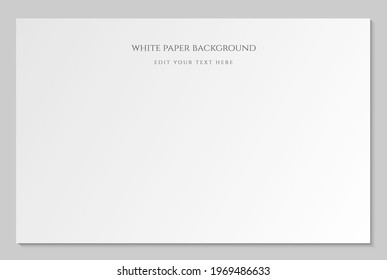 Elegante minimalista simple lujoso blanco papel blanco Vector de diseño de fondo